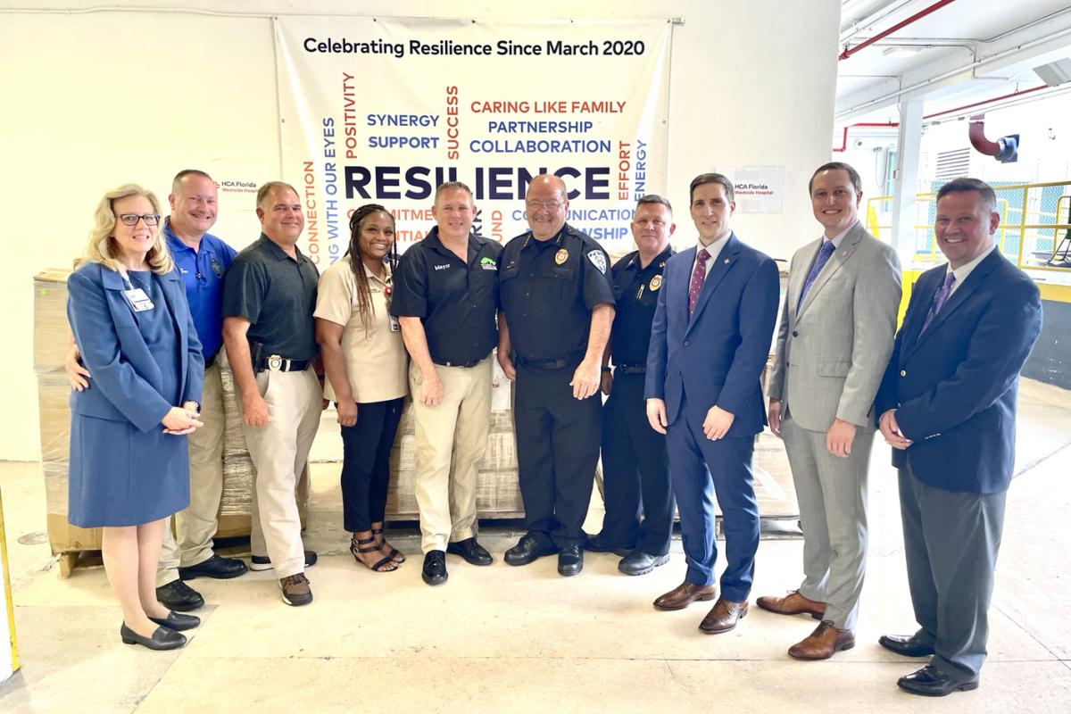 Working with our community partners at HCA Health Systems