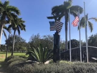Town of Pembroke Park Signage and American Flags